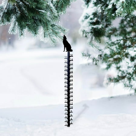 

TMOYZQ Home Decor Clearance! 36 Inch Snow Gauge Outdoor Iron Art Snow Meter Ruler Depth Measuring Stake Metal Yard Rain Gauge Stake For Outdoor Garden Decoration Birthday Gifts for Her/Him