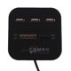 thumbnail image 4 of 3 Puertos Micro USB Hub USB Splitter All en Lector de Tarjetas USB 2.0 USB Hub Combo Negro Baoblaze ABS USB Hub, 4 of 8