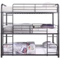 thumbnail image 3 of Bowery Hill Triple Full Bunk Bed in Gunmetal, 3 of 4