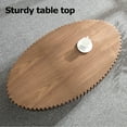 thumbnail image 3 of HIUU Modern Coffee Table with Solid Wood and MDF Base (Walnut),Fluted Coffee Table, 3 of 8