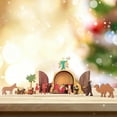 thumbnail image 4 of Adornos navideños para Belén, Belén religioso, manualidades decorativas, adorno para festival, Belén de madera para estantes, 4 of 8