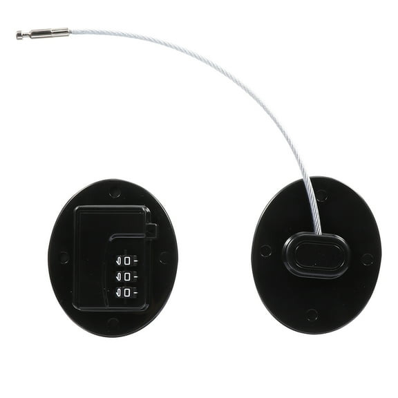 Toyandona 1Pcs Refrigerator Door Lock Child Safety Lock Plastic Steel Black for Home Use