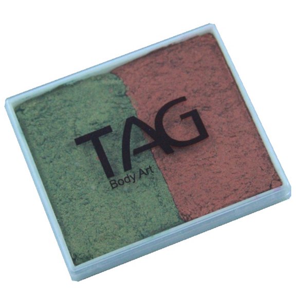 TAG 2 Color Split Cake - Pearl Copper and Pearl Bronze Green (50 gm)