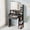 Black, variant on 26.4" Small Vanity Desk with Mirror and Lights, NEORIVER Makeup Vanity Set for Girls with Adapter, 3 Color Adjustable Lighting, Compact Beauty Table for Bedroom