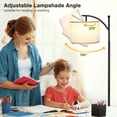 thumbnail image 4 of Floor Lamps for Living Room with Color Temperatures LED Bulb Standing Lamp Tall with Adjustable Shade Tall Lamps for Bedroom Office Classroom Dorm Room Apartment W Bulb Includ, 4 of 7