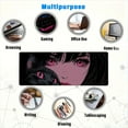 thumbnail image 7 of Anime Girl Gaming Large Mouse Pad, Manga Pink Eyes Cute Cat Large Gaming Mouse Mat with Stitched Edges,Non-Slip Waterproof Rubber Base Mous Mat, Office Computer Keyboard Laptop Home, 31.5”x11.8”, 7 of 7
