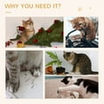 thumbnail image 5 of PawHut Cat Corrugated Paper Scratching Bed Pad Board Toy Pet Furniture with Catnip Brown, 5 of 8