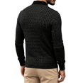 thumbnail image 4 of Gfyviroh Men's Pullover Shirt Vintage Geometric Jacquard Trendy Collared Shirts Slim Fit Long Sleeve Business Dress Shirt, 4 of 5