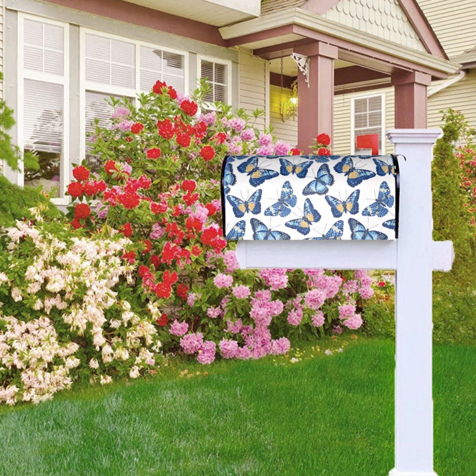 Kdxio Magnetic Mailbox Cover 21x18 in Mailbox Cover Outdoor Decoration Holiday Mailbox Covers for Home Garden Yard-21x18 in