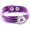 Purple, variant on Choose Color | Leather 8.5 in. Weave Bracelet Snap Jewelry Fits 18MM 20MM Ginger Charm Buttons