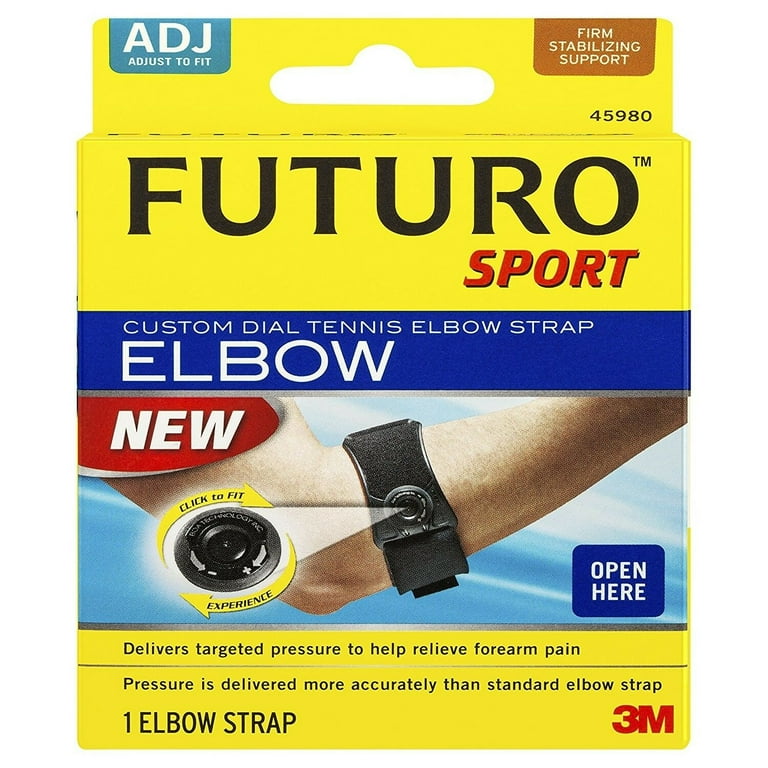 Futuro Sport Custom Dial Tennis Elbow Strap Adjust to Fit Firm