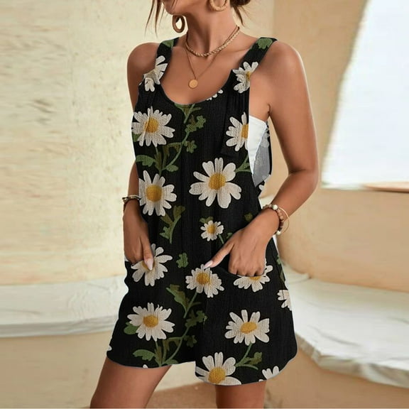 Blmnix Rompers Shorts for Women Linen Shorts Shorts Pull-On High Black Oversized Womens Athletic Shorts,XXL