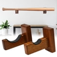 thumbnail image 3 of Bobasndm Bat Stand Practical 2Pcs Wall Mountable Wooden Baseball Bat Storage Shelf Holder Ergonomic Reliable for Home, 3 of 7