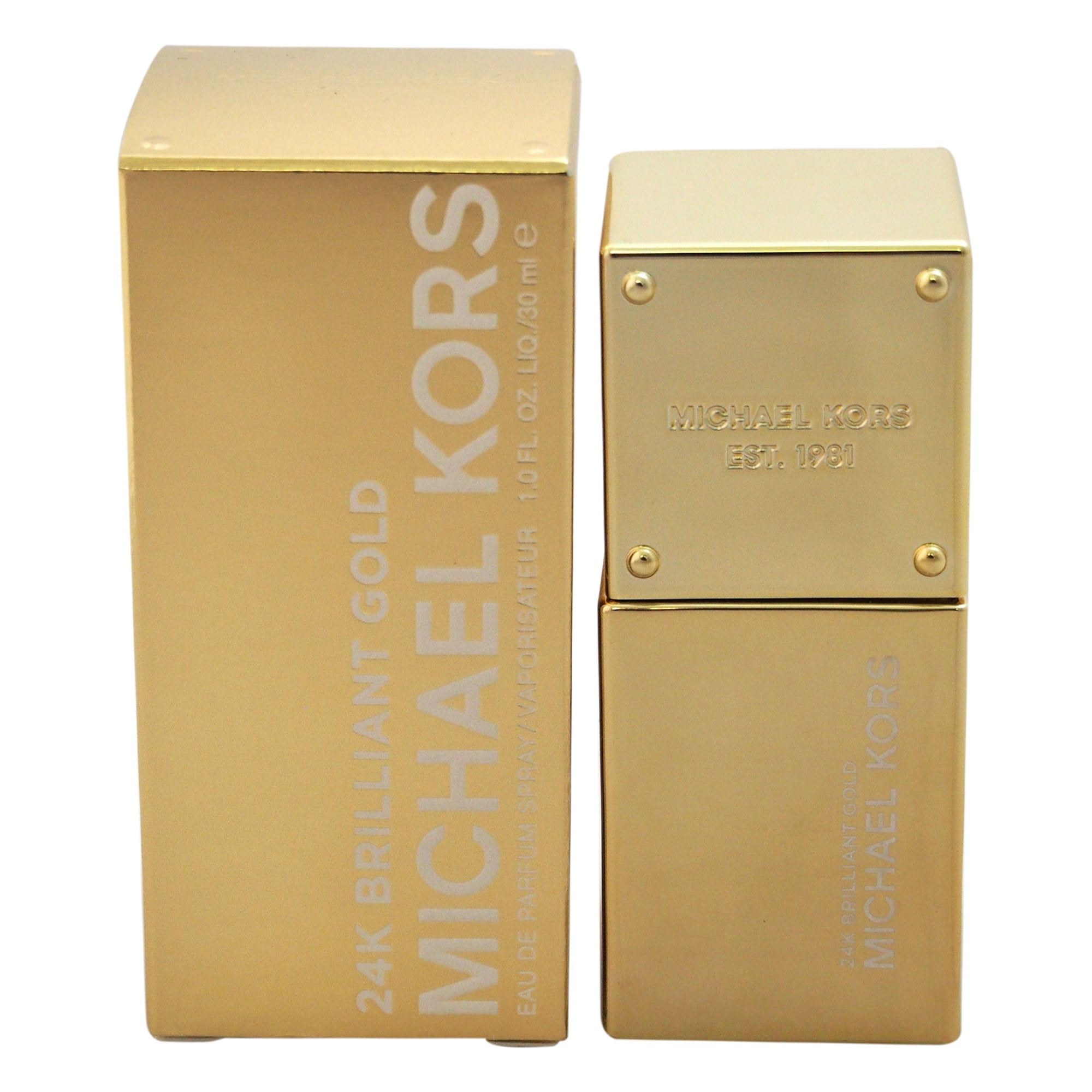 Michael Kors 24K Brilliant Gold Eau de Parfum Perfume for Women, 1 Oz Mini & Travel Size