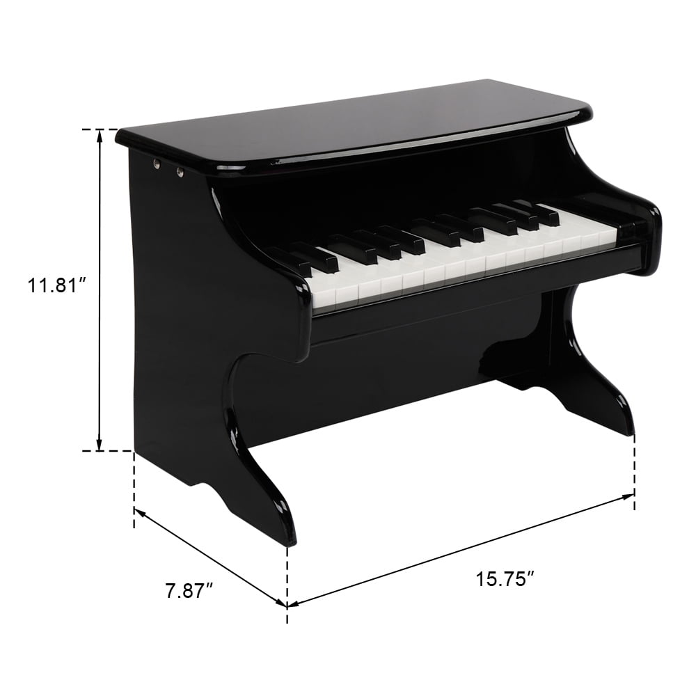 Piano for Toddlers, 25-key Children's Wooden Piano, Electronic Piano Musical Instrument, Black Piano for Toddlers, 25-key Children's Wooden Piano, Electronic Piano Musical Instrument, Black