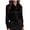 Black, variant on Women's Silk Satin Blouse Tie Neck Long Sleeve Elegant Dressy Work Shirts Business Casual Office Tops (White, 2XL)