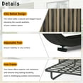 thumbnail image 5 of 57" Outdoor Patio Daybed Rattan Daybed Outdoor Sunbed with Detachable Pillows for Patio, Backyard, Pool, 5 of 9