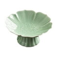 thumbnail image 4 of jifeng Porcelain Footed Bowl Countertop Fruit Tray for Kitchen Farmhouse Dining Table green, 4 of 9