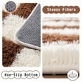 thumbnail image 3 of SARAG Super Soft Rug For Bedroom, 5x7ft Off-White And Brown Checkerboard Pastel Carpet Area Rug Classic Checkered Shaggy Soft Fluffy Rug Fuzzy Carpet For Living Room Bedroom Dorm Home Decor, 3 of 9