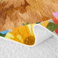 thumbnail image 5 of Manfei Cartoon Capybara Twin Quilt Set,Cute Wildflowers Pattern Twin Coverlet Set,Multicolor,2 Pieces, 5 of 7
