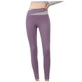 thumbnail image 2 of YUNAFFT Women High Waist Yoga Pants Sport Trousers Women's Color-blocking Cross Waist Lifting Hip Exercise Fitness Tight Yoga Pants, 2 of 4