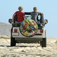 thumbnail image 6 of Camper Spare Tire Cover 15inch Spring Summer Hummingbird Floral Birds Weatherproof Wheel Protectors Spring Flower Birds Fit for Trailers SUV Off-Road Vehicle Camper And Trucks, 6 of 8