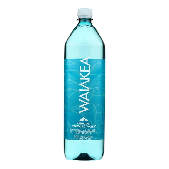 WAIAKEA HAWAIIA - Volcanic Spring Water - 50.7 Fo, Case of 12