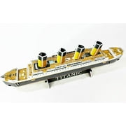 Brick Loot Titanic Ship Building Kit, 30-Piece Foam DIY Ocean Liner Model Set