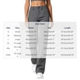 thumbnail image 3 of Zormilly Hiking Pants Women High Waisted Straight Leg Lightweight Cargo Pants with Pockets Breathable Loose Sports Pants, S-3XL, 3 of 9