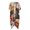 Floral Pattern, variant on HELLHERO Polyester Long Kimono Swimsuit Cover Up for Summer Vacation Quick Dry Free Size Bathing Suit Cover Up American Flag Pattern