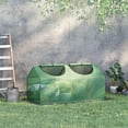 thumbnail image 2 of PetFurnishn 4' x 2' x 2' Portable Mini Greenhouse, Small Green House with PE Cover, Roll-up Zippered Windows for Indoor, Outdoor Garden, Green, 2 of 18