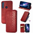 thumbnail image 1 of Étui pour Motorola MOTO One Fusion Plus, Portefeuille à Rabat Magnétique Protecteur - Rouge, 1 of 5