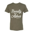 thumbnail image 2 of Wild Bobby Beauty From Ashes Isaiah 61:3 Inspirational/Christian Men Premium Tri Blend Tee, Military Green, X-Large, 2 of 5