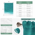 thumbnail image 6 of Ombre Turquoise Waves Balloon Curtains for Bedroom/Front Door/Bathroom, Abstract Art Gradient Modern Tie Up Curtains 63 Inch Length Light Filtering Kitchen Curtains Shades for Windows 46"x63", 6 of 8