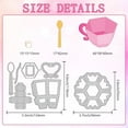 thumbnail image 2 of 1Set 3D Teacup Cutting Dies Card Making Coffee Cup Tea Time Die Cut Carbon Steel Die Cuts Stencils Scrapbooking Embossing Template for DIY Craft Party Invitation Albums Birthday Gift Decor, 2 of 7
