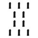 thumbnail image 3 of Bewildely Paquete de 32 almohadillas para muebles de fieltro para áreas de alto tráfico, duraderas, ecológicas, negras, 3*11cm negro 3*11cm 10Conjunto, 3 of 6