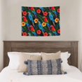 thumbnail image 3 of Colorful Cartoon Parrot Leaves Tapestry for Bedroom - Tapestry Wall Hanging Wall Tapestry for Dorm Wall Decor Home Decoration , Aesthetic Funny Tapestry 29 x 37in, 3 of 5