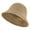 Tan, variant on EINSKEY Packable Straw Bucket Hat for Women, Summer Beach Bucket Hat Foldable Woven Tan
