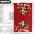 thumbnail image 3 of SCRAWLGOD Santa Christmas Tree Dachshund Print Red 1 Piece Recliner Headrest Cover Non Slip Sofa Headrest Cover PU Leather Recliner Chair Head Protector Covers for Home Decoration 17x27in, 3 of 7