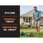 American Lawn Mower Company 2204-14 14-Inch 4-Blade Push Reel Lawn Mower, Blue