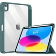 thumbnail image 1 of Funda compatible con iPad de 10.ª generación (2022, 10,9 pulgadas) - [Ultradelgada] Funda transparente a prueba de golpes con portalápices integrado y función de encendido y apagado automático, 1 of 5