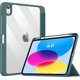 thumbnail image 1 of Funda compatible con iPad de 10.ª generación (2022, 10,9 pulgadas) - [Ultradelgada] Funda transparente a prueba de golpes con portalápices integrado y función de encendido y apagado automático, 1 of 5