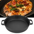 thumbnail image 3 of Frying 25CM Thickened Pancake Pan Cast Iron Flat Bottom Pan 2 Handle Kitchen Frying Pan For Household, 3 of 8