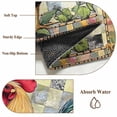 thumbnail image 6 of 2'x6' Rug Runners for Hallways Kitchen, Vintage Rooster Non Slip Entryway Beside Floor Carpet Runner, Yellow Sunflower Watercolor Animals Washable Laundry Room Bedroom Throw Rugs Mat for Family Pet, 6 of 8