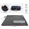 thumbnail image 2 of RedSwing Waterproof Stadium Blanket, Soft Warm Fleece Windproof Camping Blanket for Cold Weather, 79x79 Inches, 2 of 8