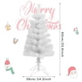 thumbnail image 2 of Árbol de Navidad artificial CCINEE 60 cm blanco con soporte de metal, 2 of 7