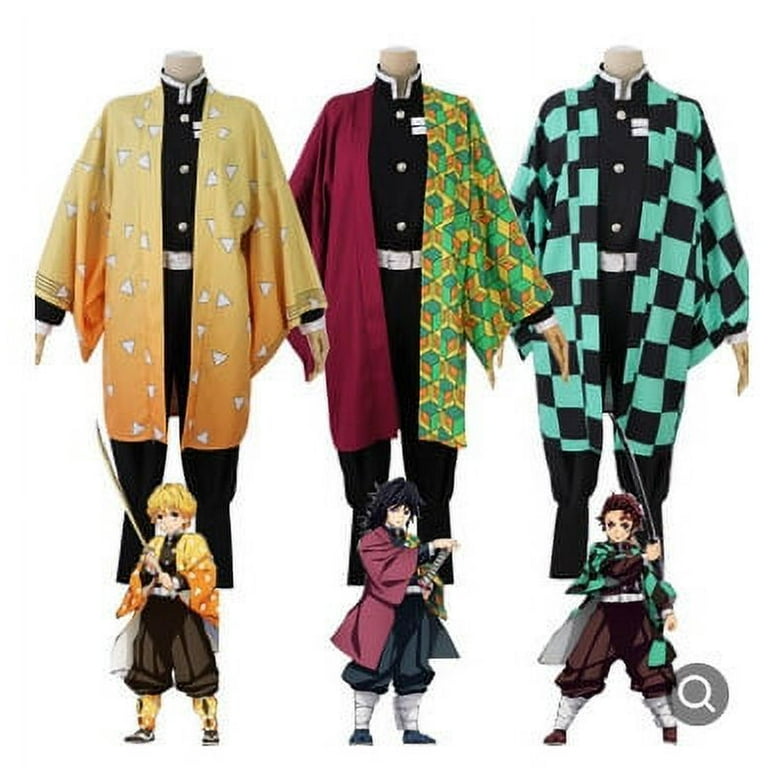 Mukola Demon Slayer Kanroji Mitsuri Anime reality show Cosplay costume  Japanese anime fashion 3D printed unisex kimono Halloween costume 