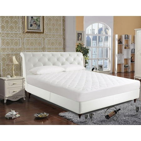 250-Thread Count Luxury Quilted Cotton Mattress Pad by Newpoint,
