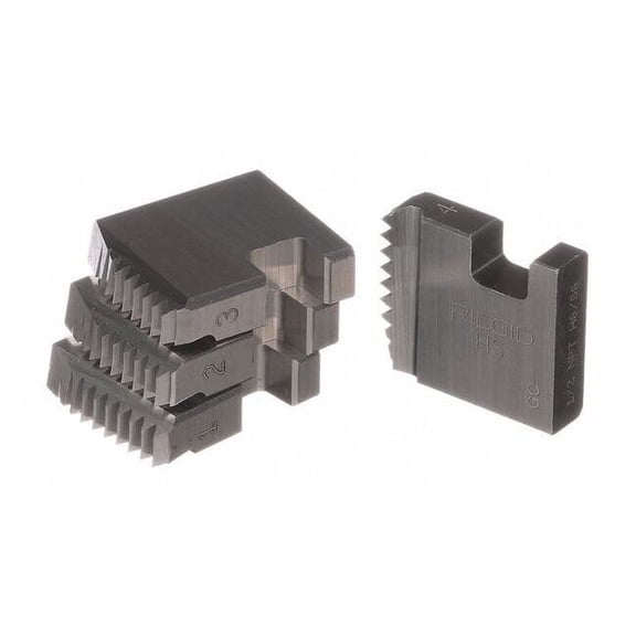 Pipe Thread Die,1/2 In,For SS,4 Pc 37915
