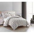 thumbnail image 2 of Chic Home Chrystel 2-Piece Taupe Duvet Set, Twin, 2 of 12